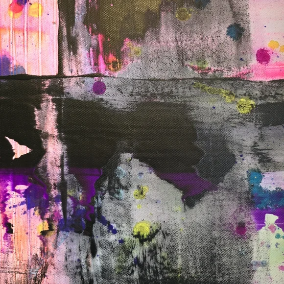 HANDCRAFTED Abstract Painting HANDPAINTED Wall Art Decor HANDMADE Artwork 22x28 - Picture 9 of 17